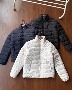 F011310冬季小标刺绣立领排骨面包服羽绒棉服棉衣外套男女同款