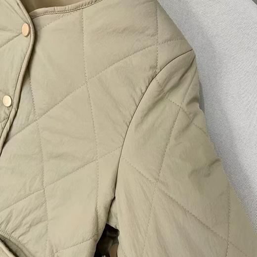 F011326时尚短款袖口罗纹羽绒棉服轻薄小棉服外套 商品图13
