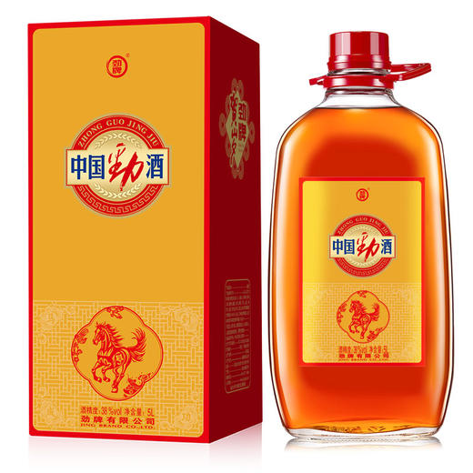 劲牌中国劲酒马年贺岁款38度5L10斤玻璃装滋补养生药材酒囤货桶装送礼正品药酒 商品图4