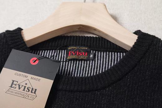 F011302男款海鸥和商标嵌花针织套头宽松毛衣 商品图9