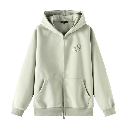 gxgjeans 男装男士卫衣2025秋款连帽宽松百搭日常休闲潮流印花开衫卫衣男K&C 商品图4