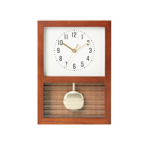 客厅桌面现代简约家用床头座钟实木摆钟 德拉姆 商品图0