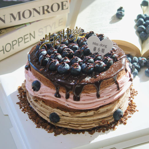 蓝莓巧克力蛋糕 商品图2