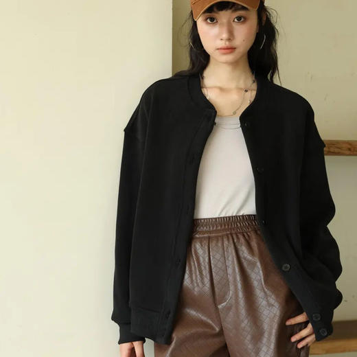 纽扣暖摇粒纯色外套 | 保暖又气质，谁穿谁显瘦！ 商品图5