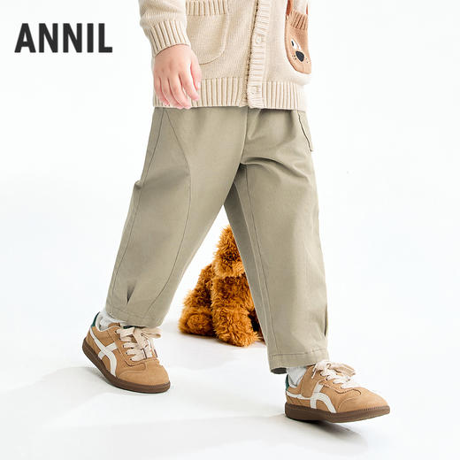 【实体店同款】男童全腰梭织长裤春季新款安奈儿童装XB616088 商品图1
