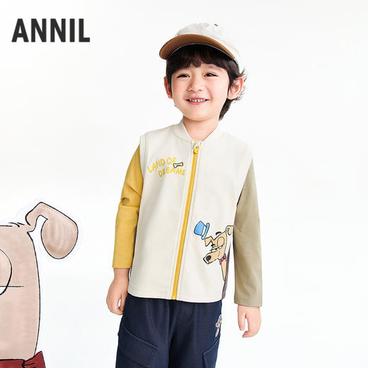 【实体店同款】男童针织马夹春季新款安奈儿童装XB612065 商品图1