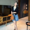 F011393温柔撞色假两件内搭设计V领针织开衫女款 商品缩略图5