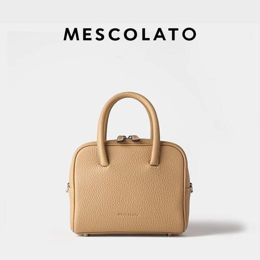 Mescolato 意大利进口togo牛皮手工保龄球包斜挎小包女 商品图5