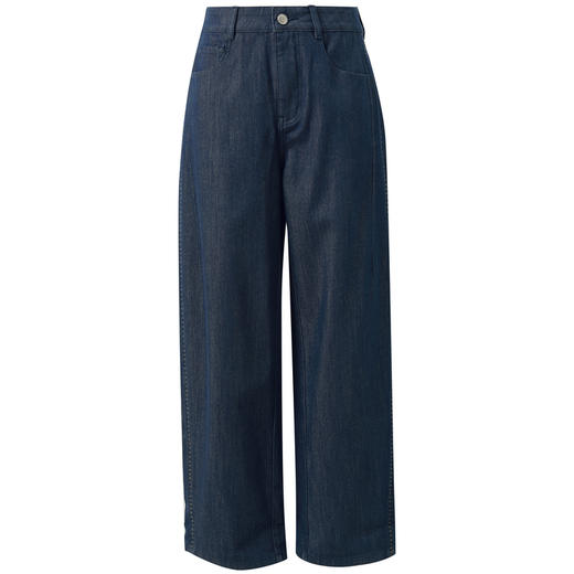 【莱赛尔】三彩2026春季新款休闲裤高腰宽松九分裤复古S 商品图4