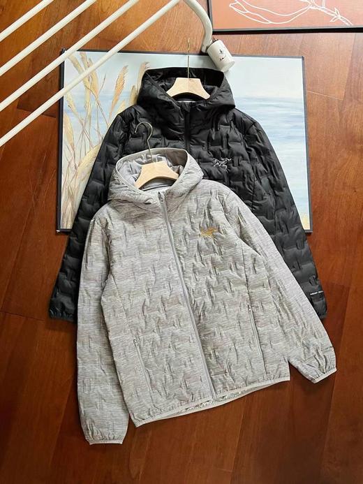 F011358纯色拉链连帽羽绒服冬季轻薄款羽绒服 商品图0