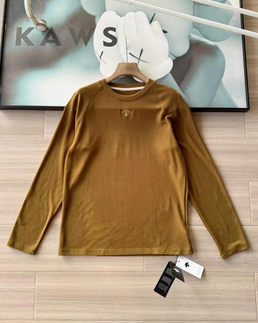 F011316冬季新品多色户外休闲速干运动德绒微拉绒圆领男女同款长袖T恤 商品图5