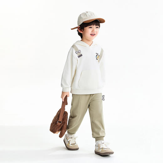 【实体店同款】男童全腰针织长裤春季新款安奈儿童装XB616090 商品图3