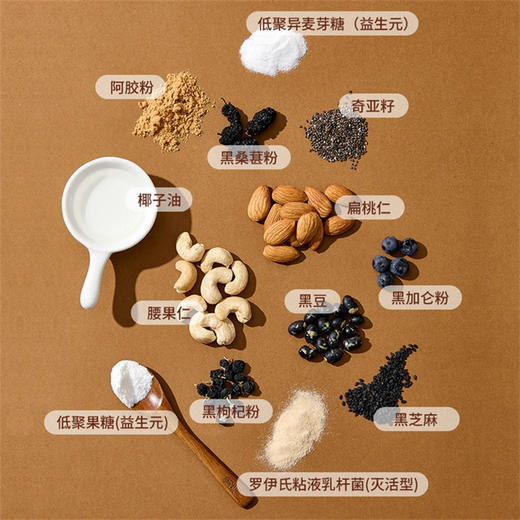 粒粒煌低GI五黑坚果酥富含膳食纤维高蛋白 商品图4