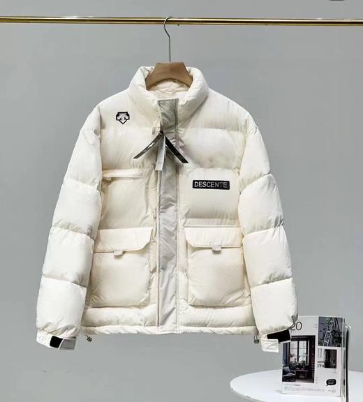 F011372立体金属标25立领冬款保暖连帽棉服外套 商品图4