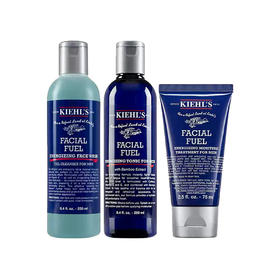 【保税直发】Kiehls 科颜氏 男士护肤三件套（啫喱250ml+水250ml+乳125ml)【2027/9/1】