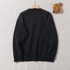 F011302男款海鸥和商标嵌花针织套头宽松毛衣 商品缩略图1