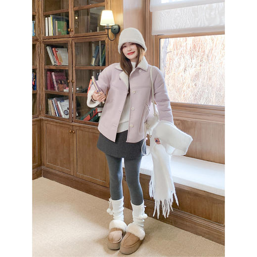 <曾小咸推荐>现货秒杀 ！微信超特价！皮毛一体羊羔毛外套 日常309.99 立减170 秒杀139.99！！ 商品图2