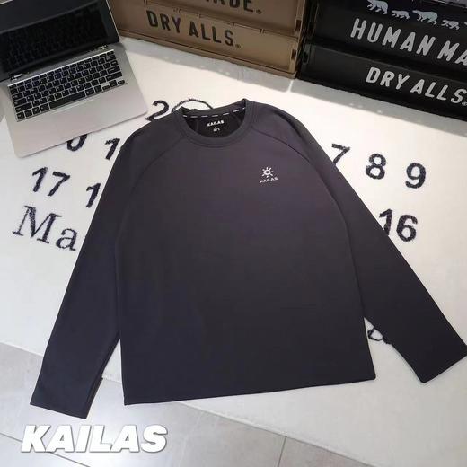 F0113100休闲款太阳小标加绒加厚圆领卫衣男女同款 商品图3