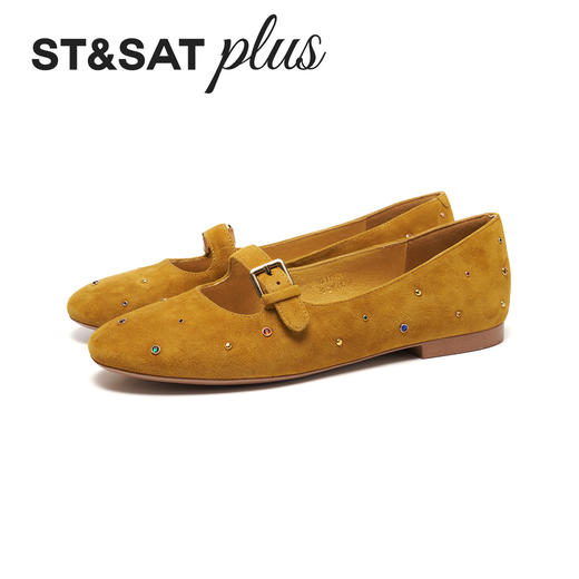 星期六26春新款彩钉镂空一字玛丽珍SSE1111067 商品图11