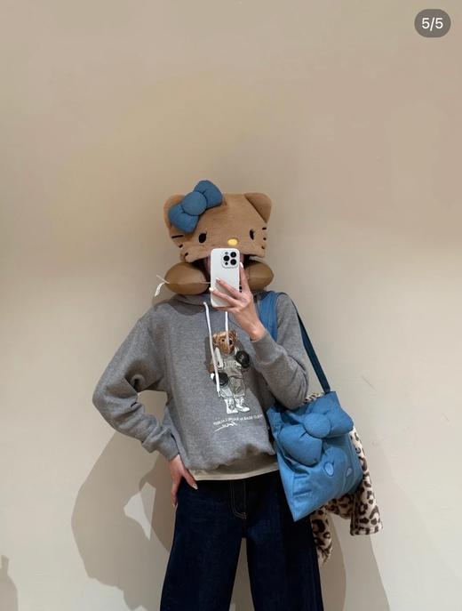 一店k 戴上𝗞𝗶𝘁𝘁𝘆酱脑袋咯ᜊ🥣 ！心心念念的黑皮三件套終於来啦！野兽联名豹纹小憩套装！✈️出行氛围感拉满！帆布袋U型枕毯子三件套 商品图2