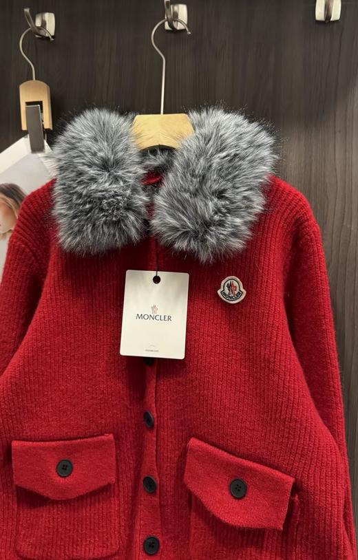 F011392秋冬毛领刺绣拉链软糯亲肤针织毛衣外套女 商品图12