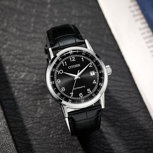 西铁城/CITIZEN机械机芯日历防水商务时尚男表NJ0210-05E 商品图4