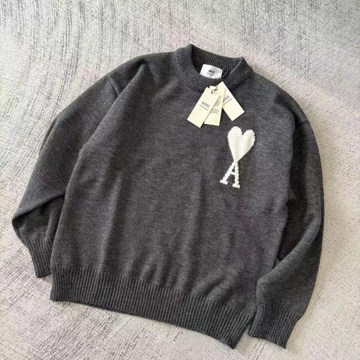 F011320男女同款小心形圆领白色ADC云朵毛衣 商品图13