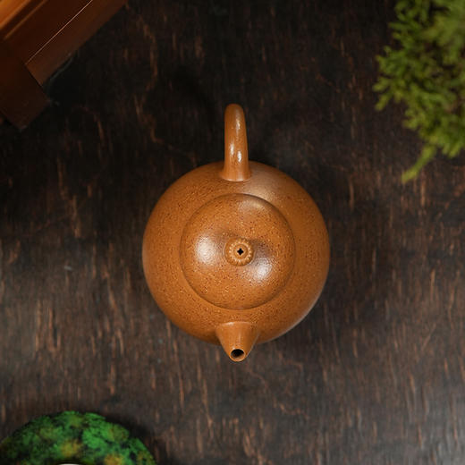 龙德堂陶艺 汤宣武 作品《菊花西子》原矿葵黄朱泥 230cc 库存请咨询客服 商品图2