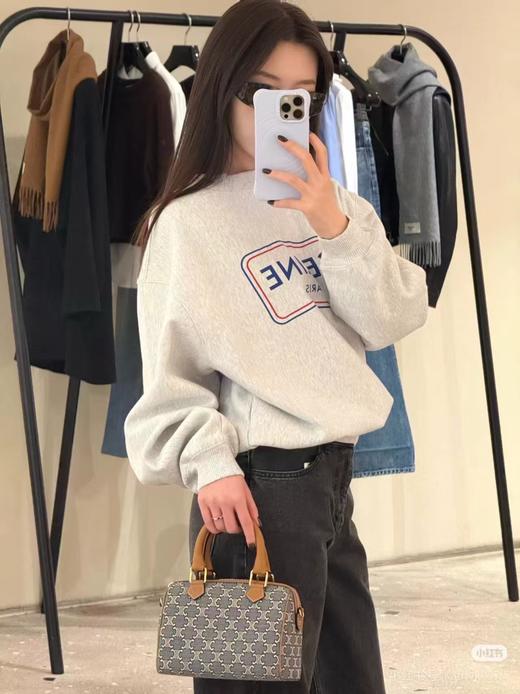 F011342早春新款时尚字母印花圆领套头长袖宽松卫衣 商品图1