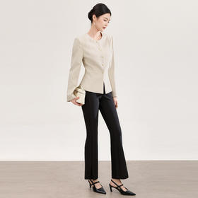 「高货wl」全新升级【铂金会员330/天猫439/差价109】(95510)洛诗琳气质单排扣减龄外套2026春季新款通勤收腰西装外套