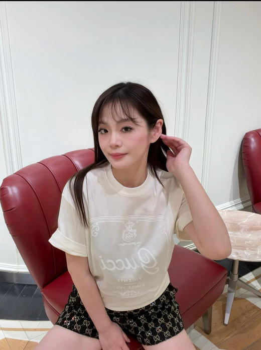 古驰 2026春夏新款 简约印花T恤(MM) 商品图7