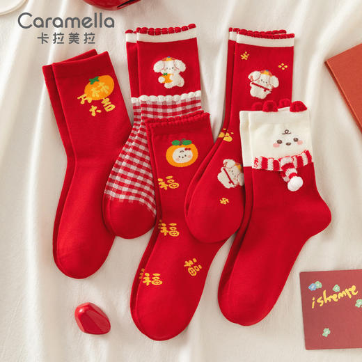 ⁴【成人过年红袜】 34码-39码可选 YC04-CR-BDT 商品图7