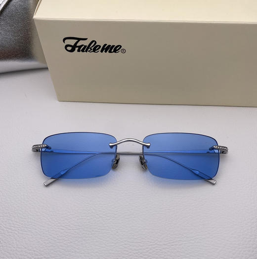 超轻纯钛无框镜架太阳镜墨镜 商品图9