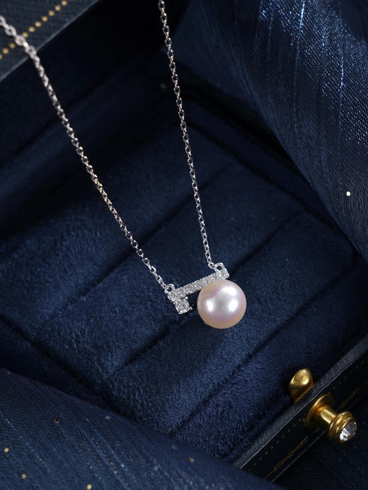 子佩集【素简时光】银S925珍珠惜王妃套链【HJYTL003】8mm珠一字2601 商品图1