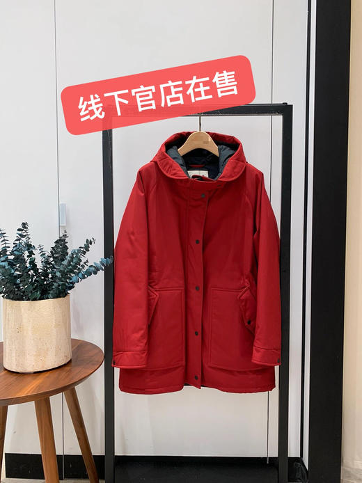 小禾高端连帽鹅绒服中长款羽绒服 商品图10