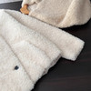 100%全羊毛外套！2026新款小V领廓形韩系宽松羊羔毛气质毛绒绒外套！ 商品缩略图3