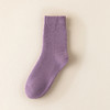 【YW】无忧购25元5双 35元10双秋冬加厚保暖羊绒地板袜中筒月子袜纯色睡眠袜2100（现货48小时内发货） 商品缩略图8
