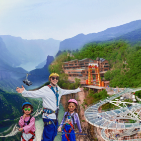 26年1月复团【袋鼠爸爸去哪儿 | 悬崖宿集·太行故事民宿】位于河南宝泉旅游区崖天下园区，隐逸于充满惊险刺激和欢乐的宝泉秘境悬崖之上。套餐内含2张景区门票，景区内往返巴士+部分项目畅玩！