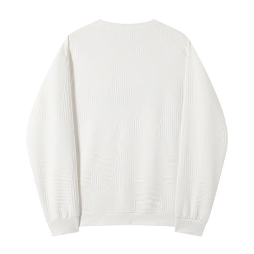 gxgjeans 男装【肌理感面料】男士套头圆领卫衣2025新款绣花舒适百搭男上衣K&C 商品图2