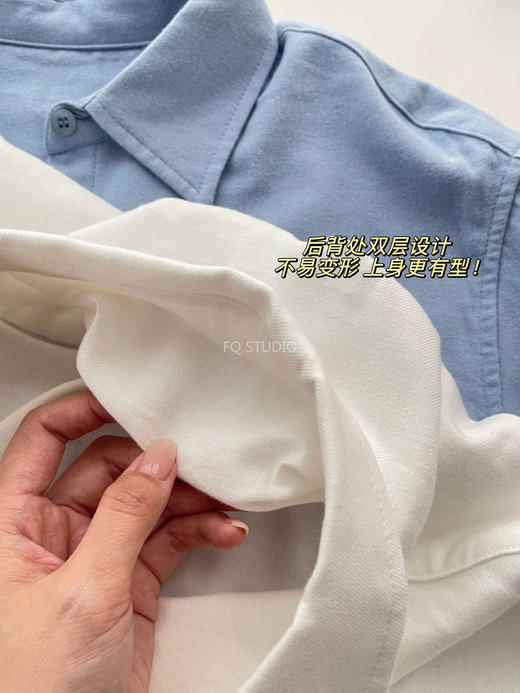 【多妈团购 高智风加厚磨毛衬衫】又软又暖，又贴肤，根本不想脱~100%纯棉+双面磨毛，贴身穿巨舒服，宽松H型直身版型太显瘦！简约又低调-连横 商品图10