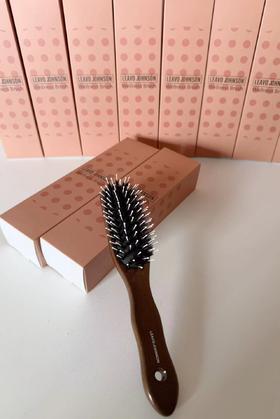 F011361简约实用蓬松高颅顶便携头皮按摩猪鬃毛梳子