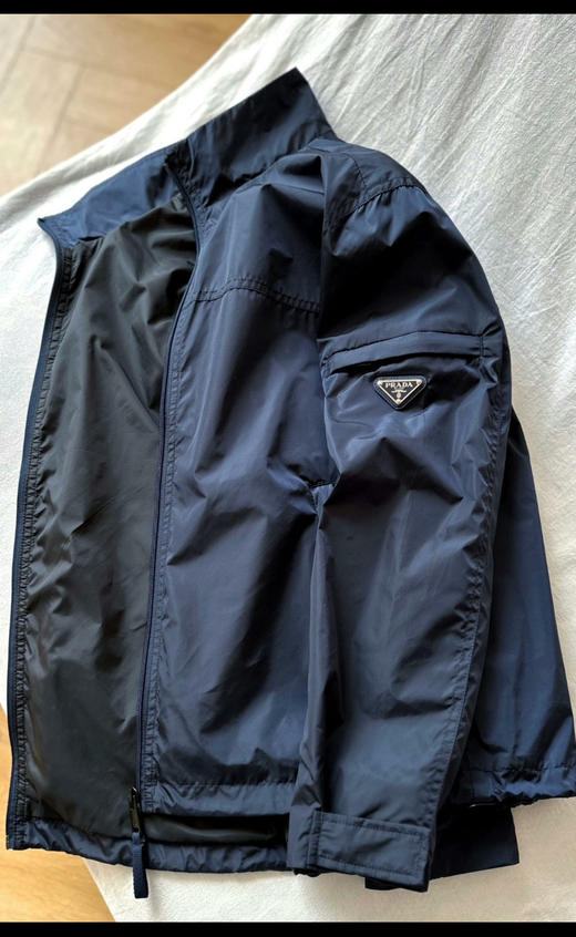 P.R.D 薄款 再生尼龙侧面徽标拉链夹克外套 WT957 商品图3