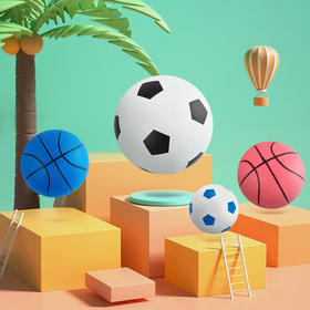 室内外玩具玩具球6寸足球6寸篮球