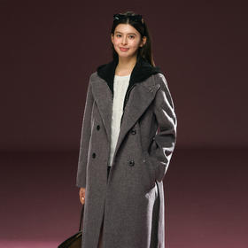 Ariseism 美式复古高级感中长款毛呢外套冬季新款保暖外套