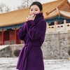 西子/紫瑛秘鲁贝贝苏力羊毛呢翻领一手长短款大衣/DYZH0016 商品缩略图1