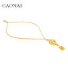 GAONAS   龙凤呈祥贵气老钱金色项链11676DGO 商品缩略图2