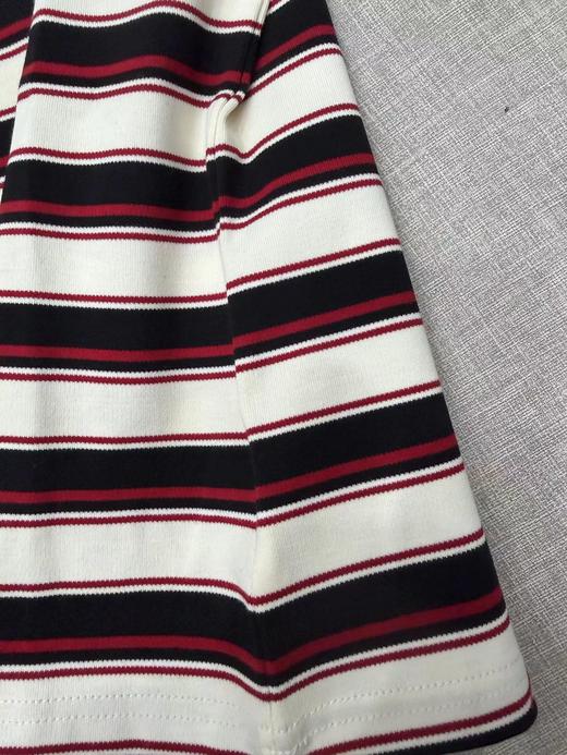 F011343新年系列女装2026春季新款全棉高克重条纹针织布刺绣T恤 商品图9