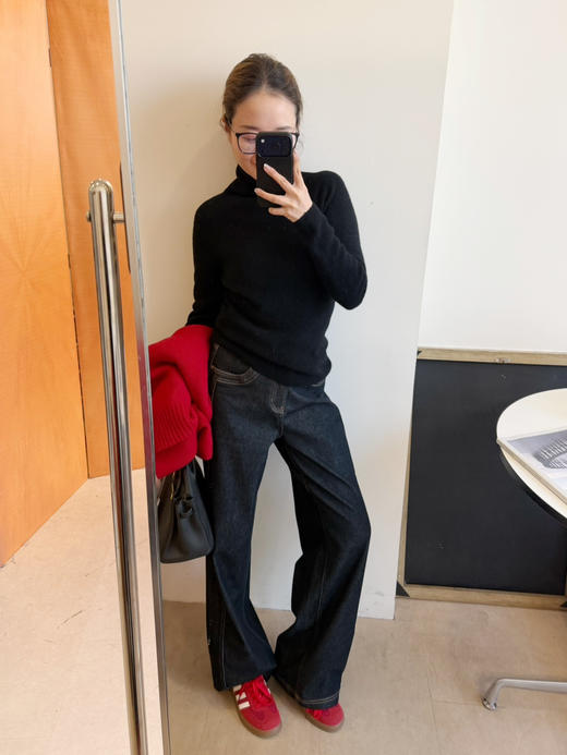 2601206   土耳其🇹🇷 加绒黑牛仔 商品图0