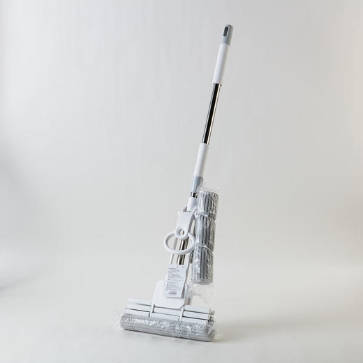 家用拖地拖把长柄I型双排滚轮胶棉拖D1203 商品图3