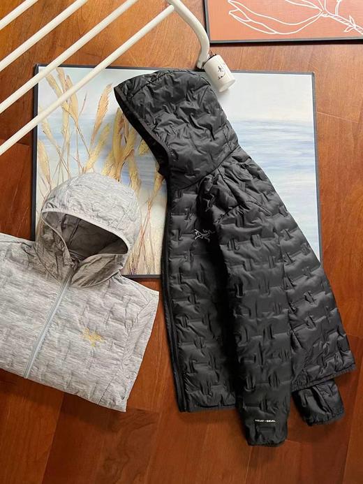 F011358纯色拉链连帽羽绒服冬季轻薄款羽绒服 商品图2